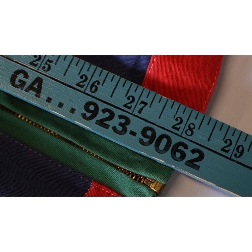 Vintage 90s Howard Wolf Colorful Color Block Utility Jacket Size 8 - Picture 8 of 10